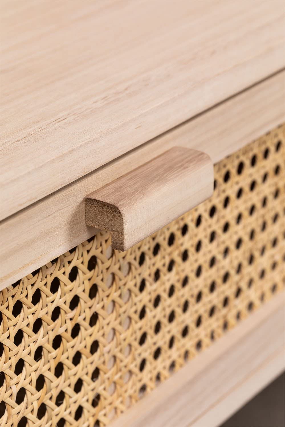 Sklum Ralik Design Tavolino Caffè Legno 120 cm Rattan