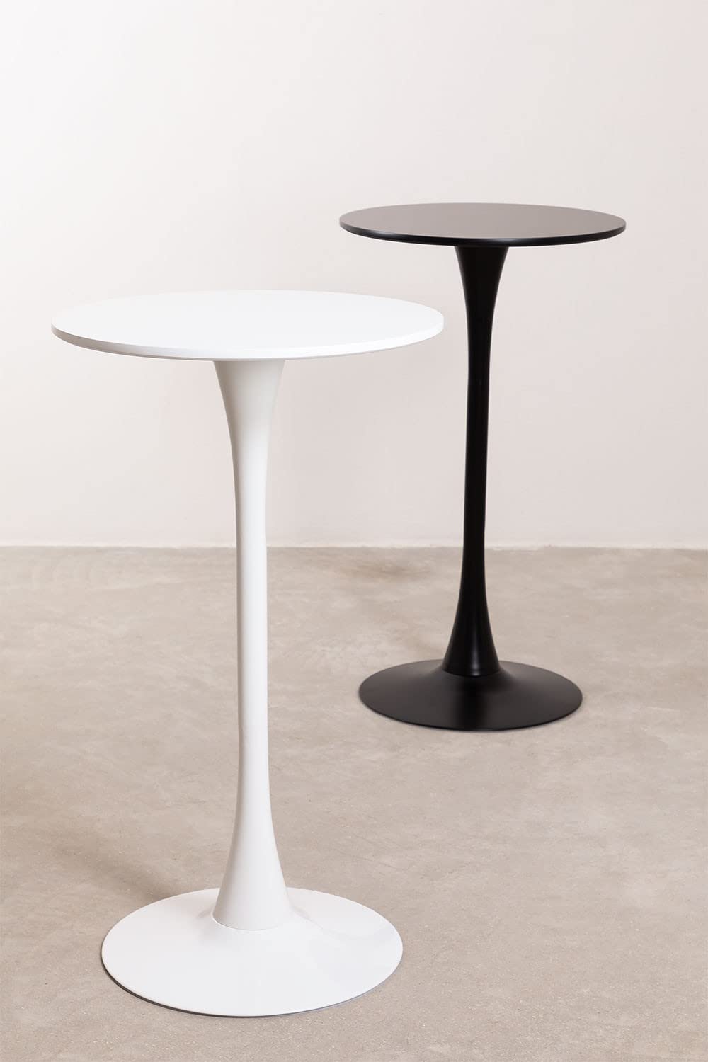 Sklum Ivet Style tavolo alto rotondo Ø60 cm nero