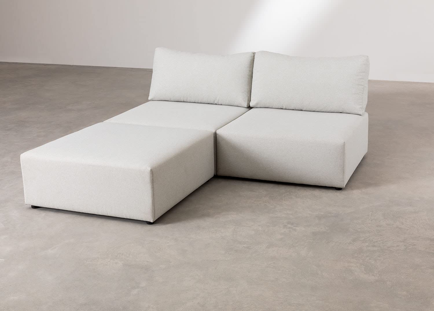 Sklum Kata divano componibile 2 pezzi con pouf