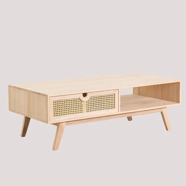 Sklum Ralik Style tavolino caffè legno naturale 120 cm