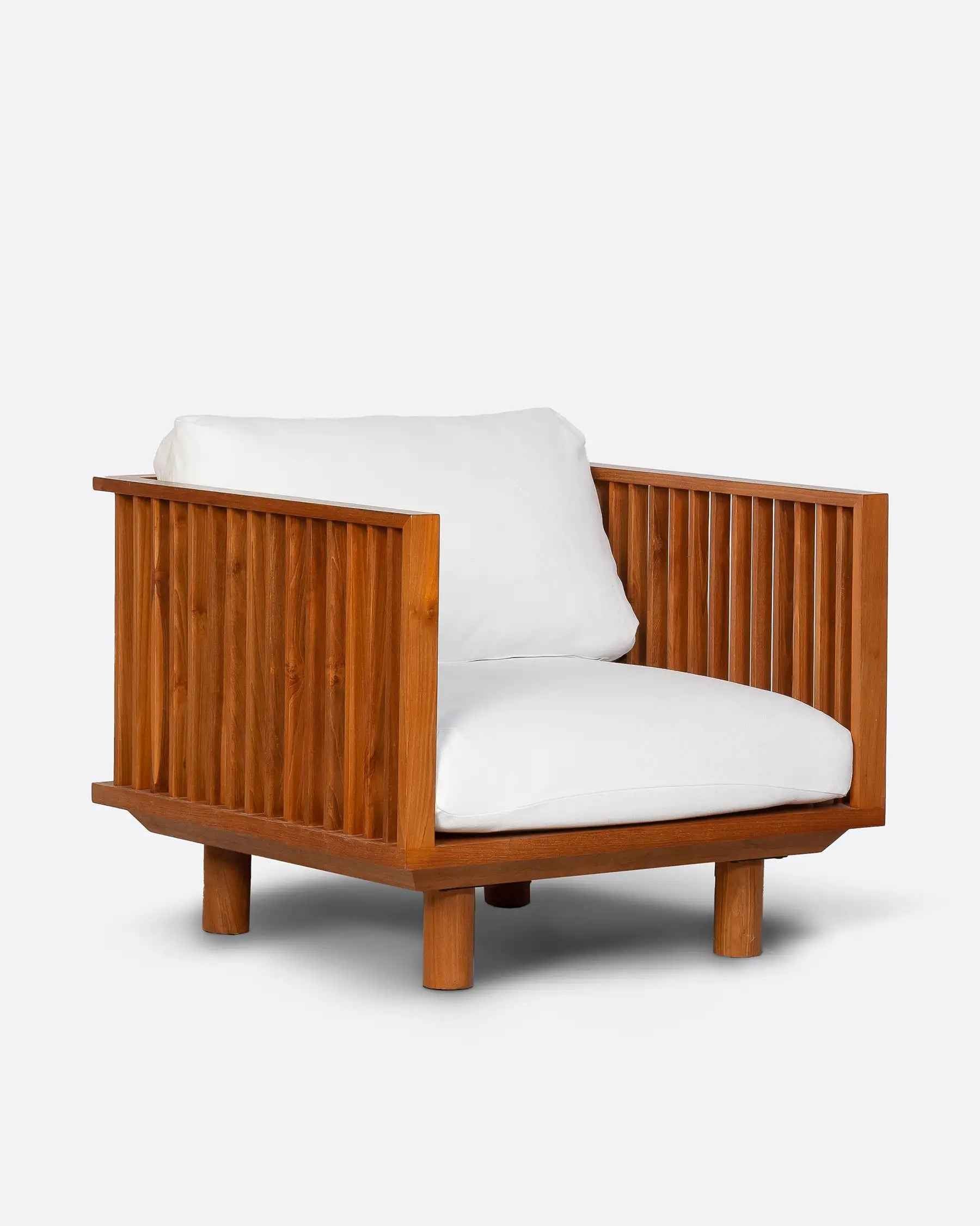 Bambua Toprak divano esterno teak 1 posto