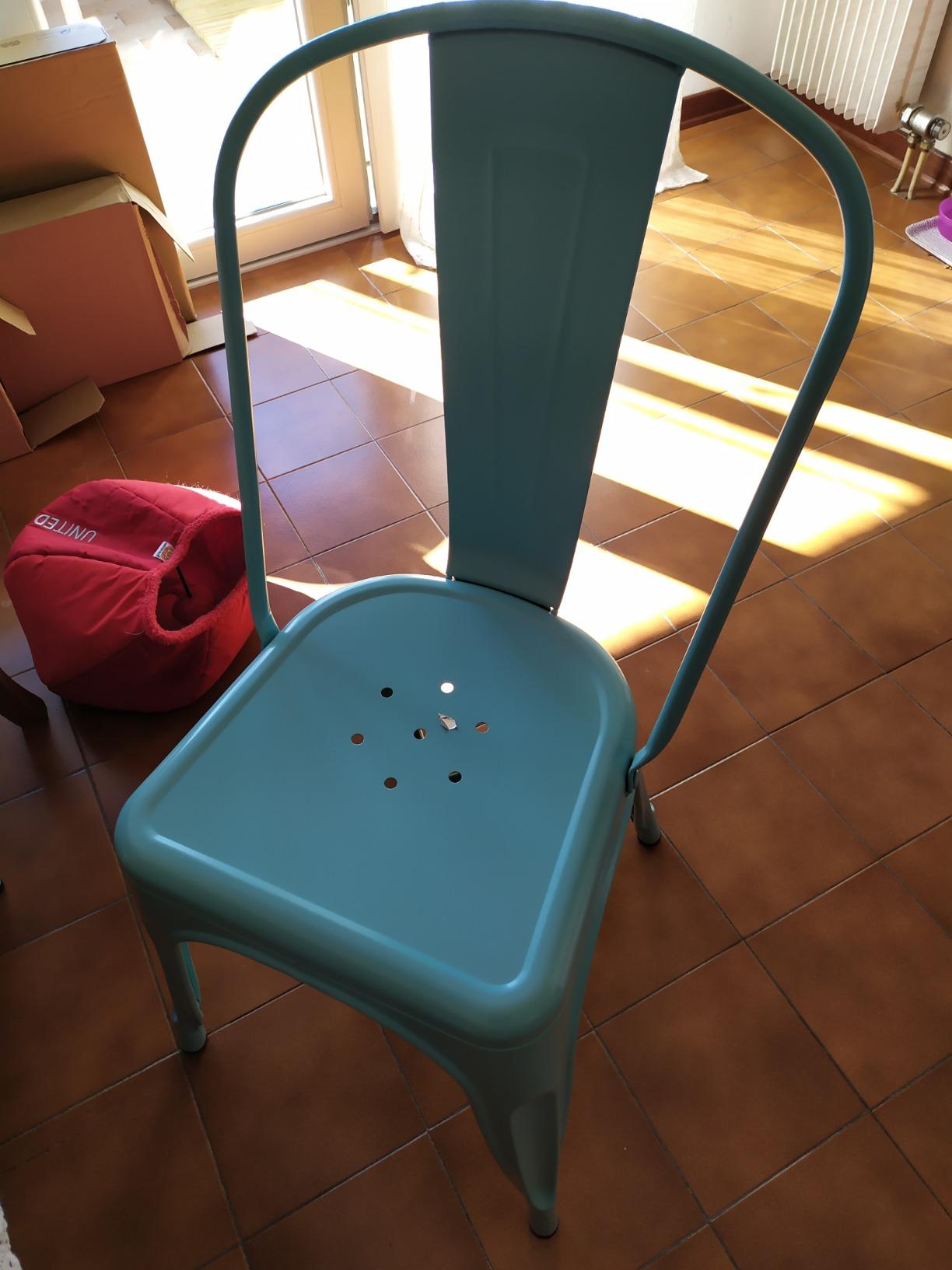 Sklum LIX set 4 sedie sala da pranzo acciaio lucido