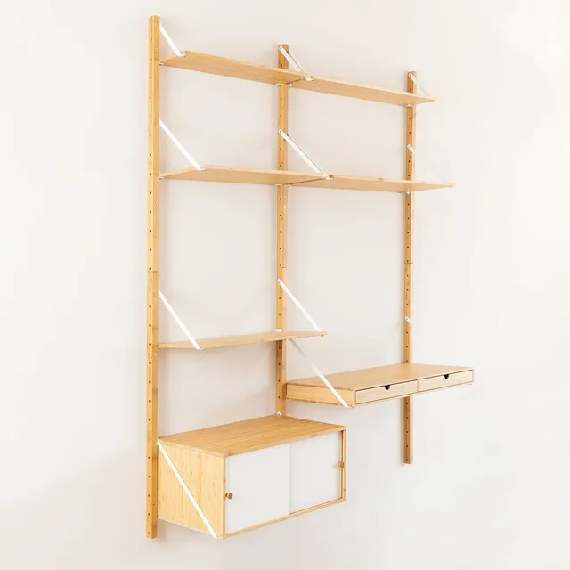 Sklum Kolex scaffale a parete modulare bianco