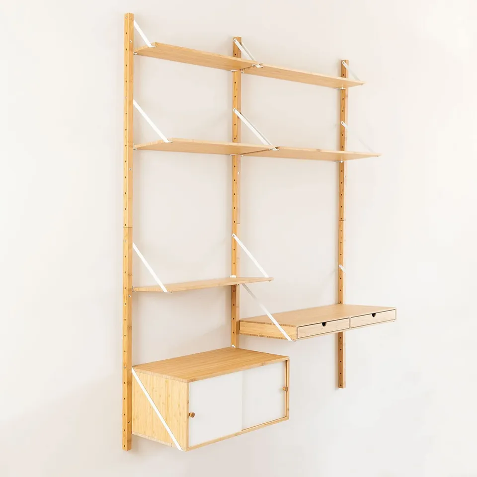 Sklum Kolex scaffale a parete modulare bianco