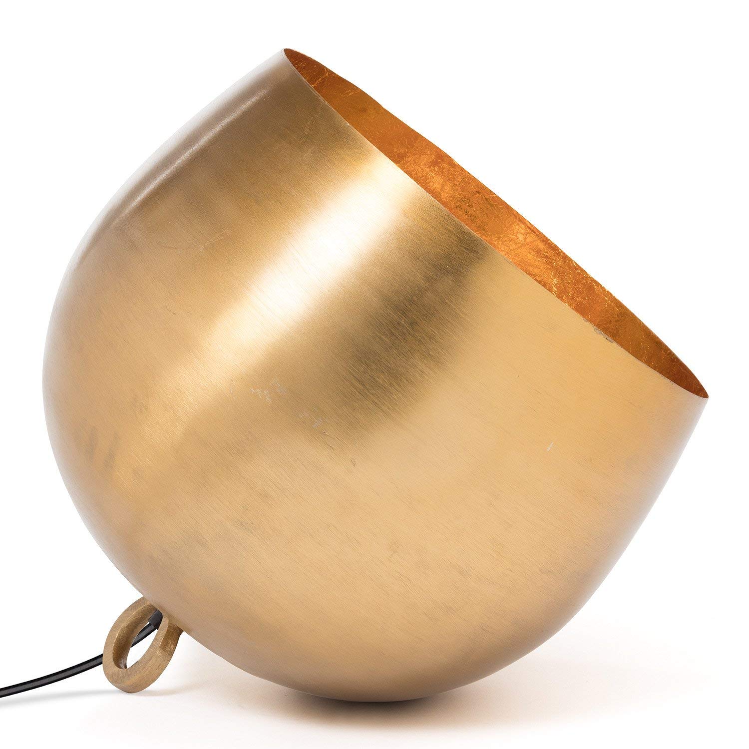 Sklum Xalye lampada da terra dorata E27 acciaio