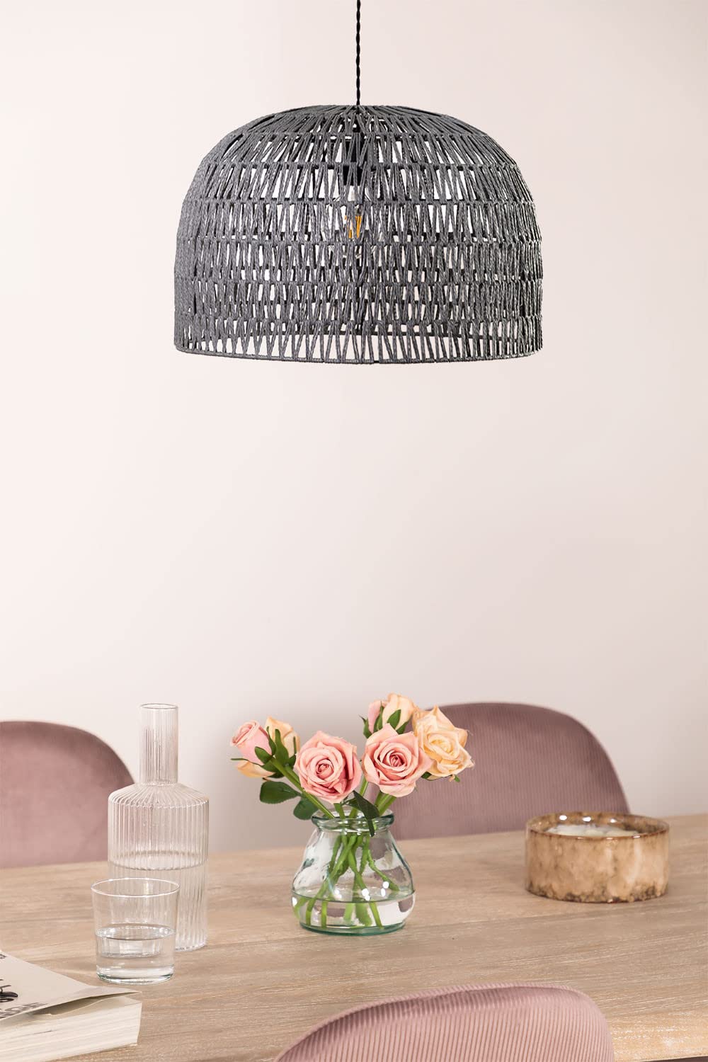 Sklum Mylo Lampada da Soffitto in Carta Grigio