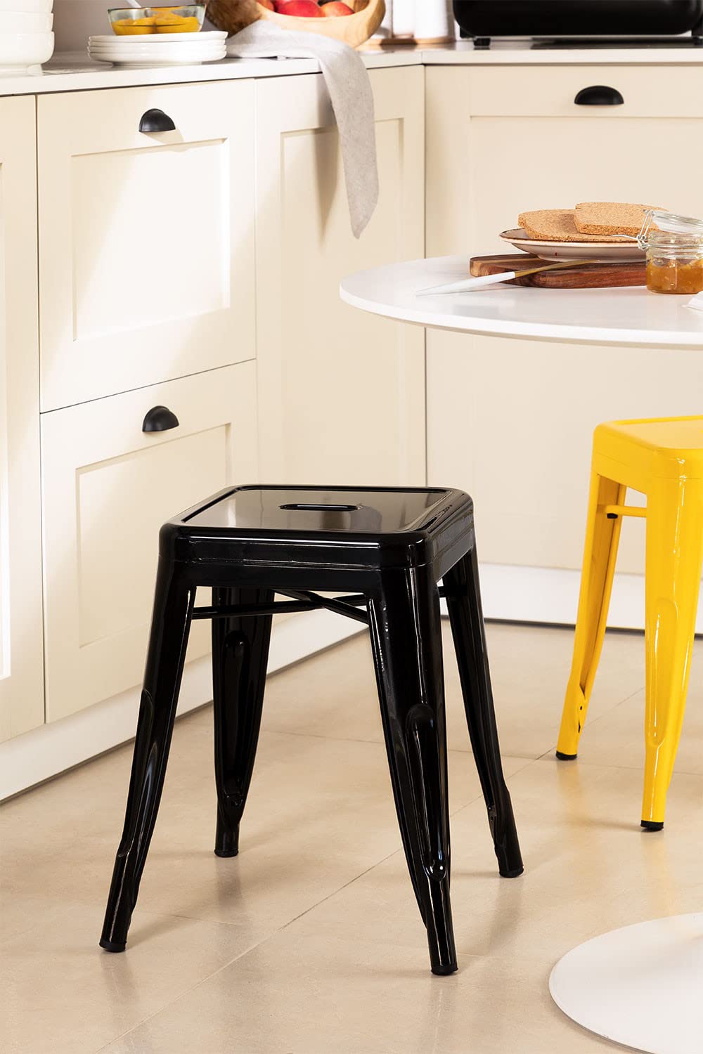 Sklum LIX sgabello basso acciaio 46 cm