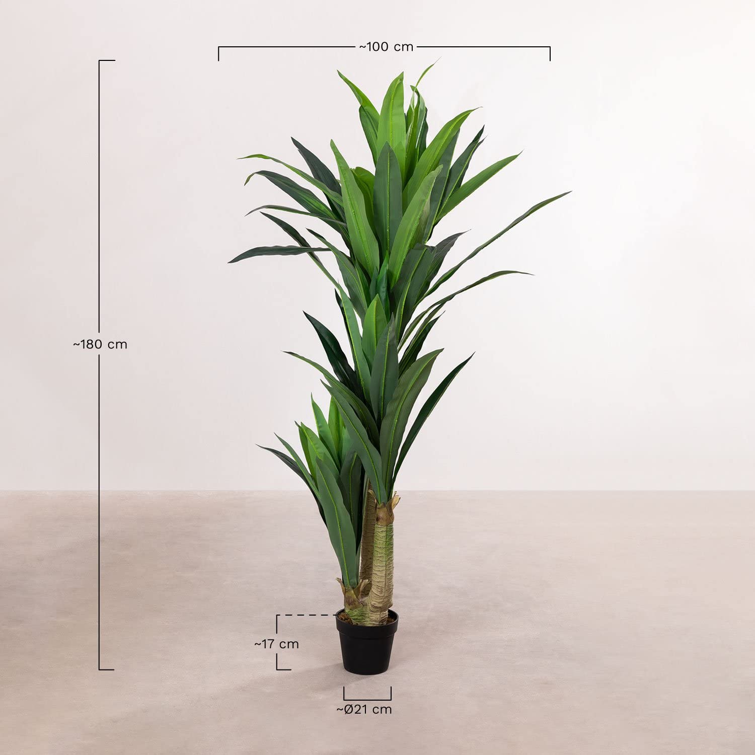 Sklum Dracaena Style pianta artificiale 180 cm