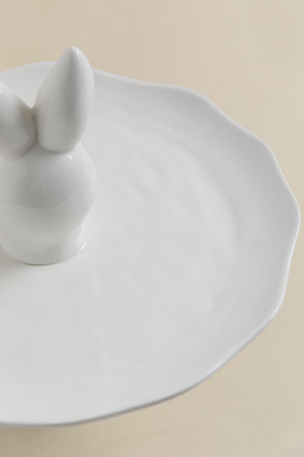 Sklum Bünih vassoio porcellana con figura Ø21,5 cm