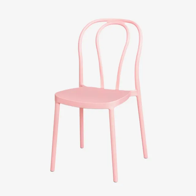 Sklum Mizzi sedia da giardino impilabile rosa polipropilene