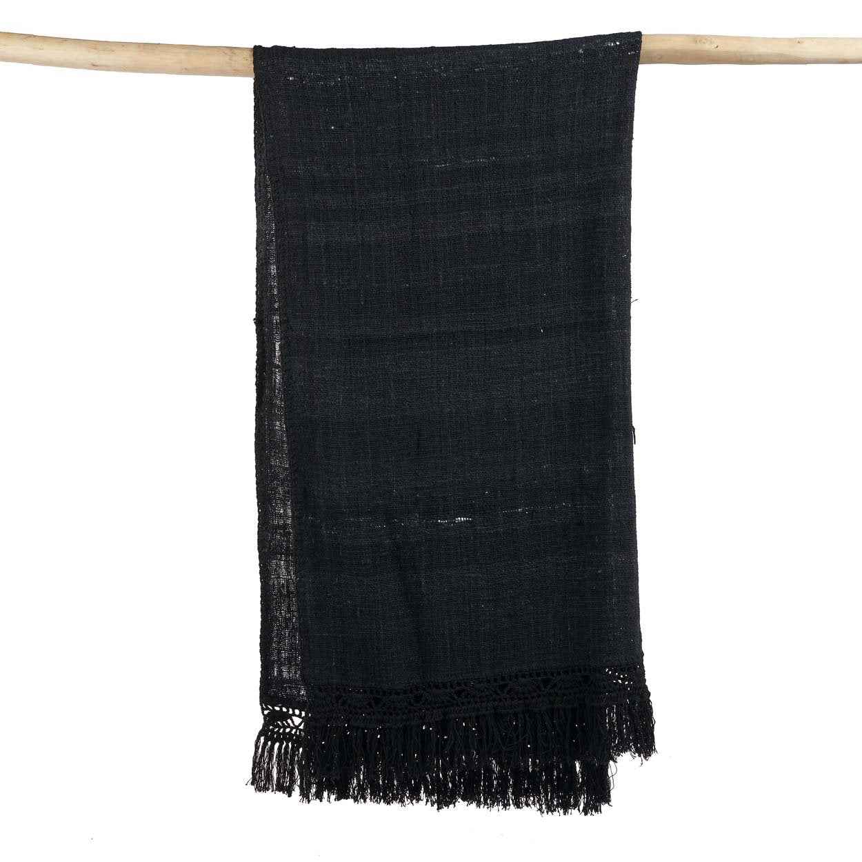 Bambua Gypsy Plaid Letto Nero in stile boho