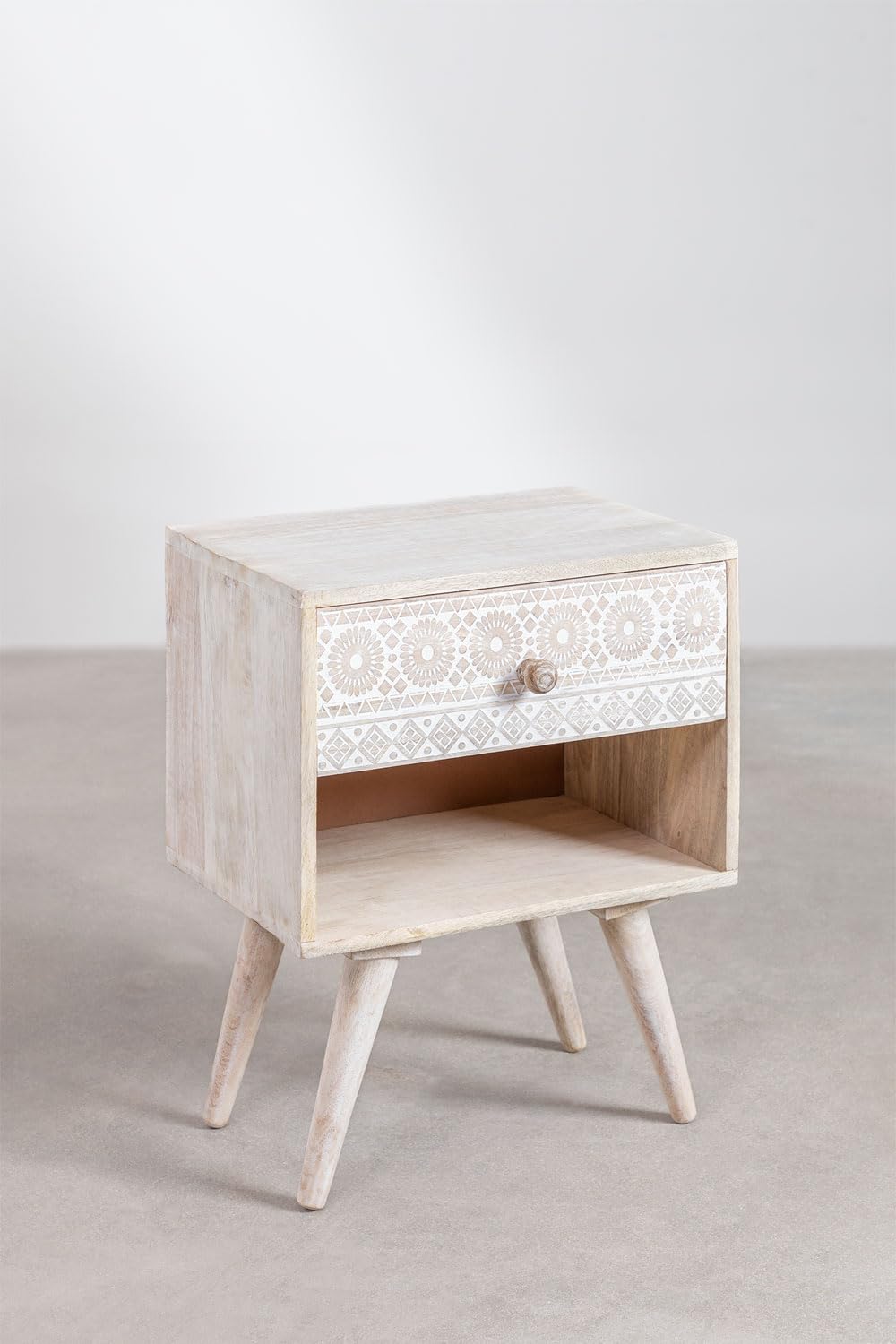 Sklum Ukurla comodino legno mango con cassetto