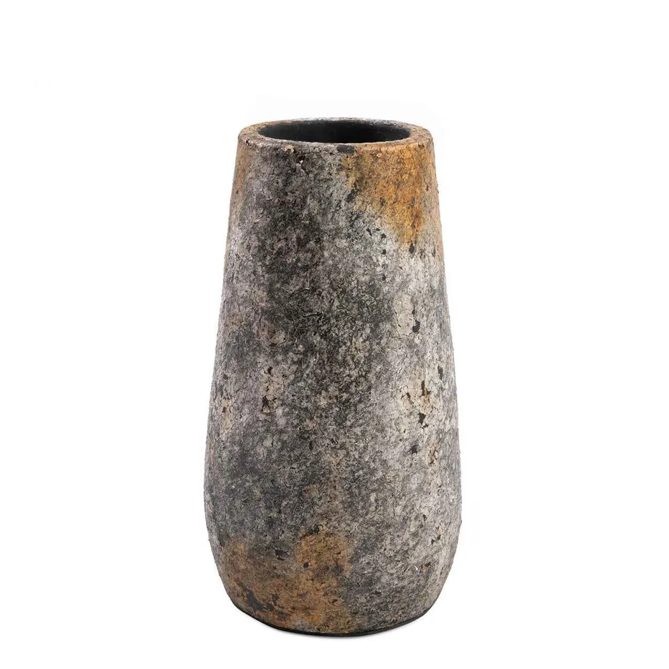Bambua Spooky vaso terracotta grigio antico M