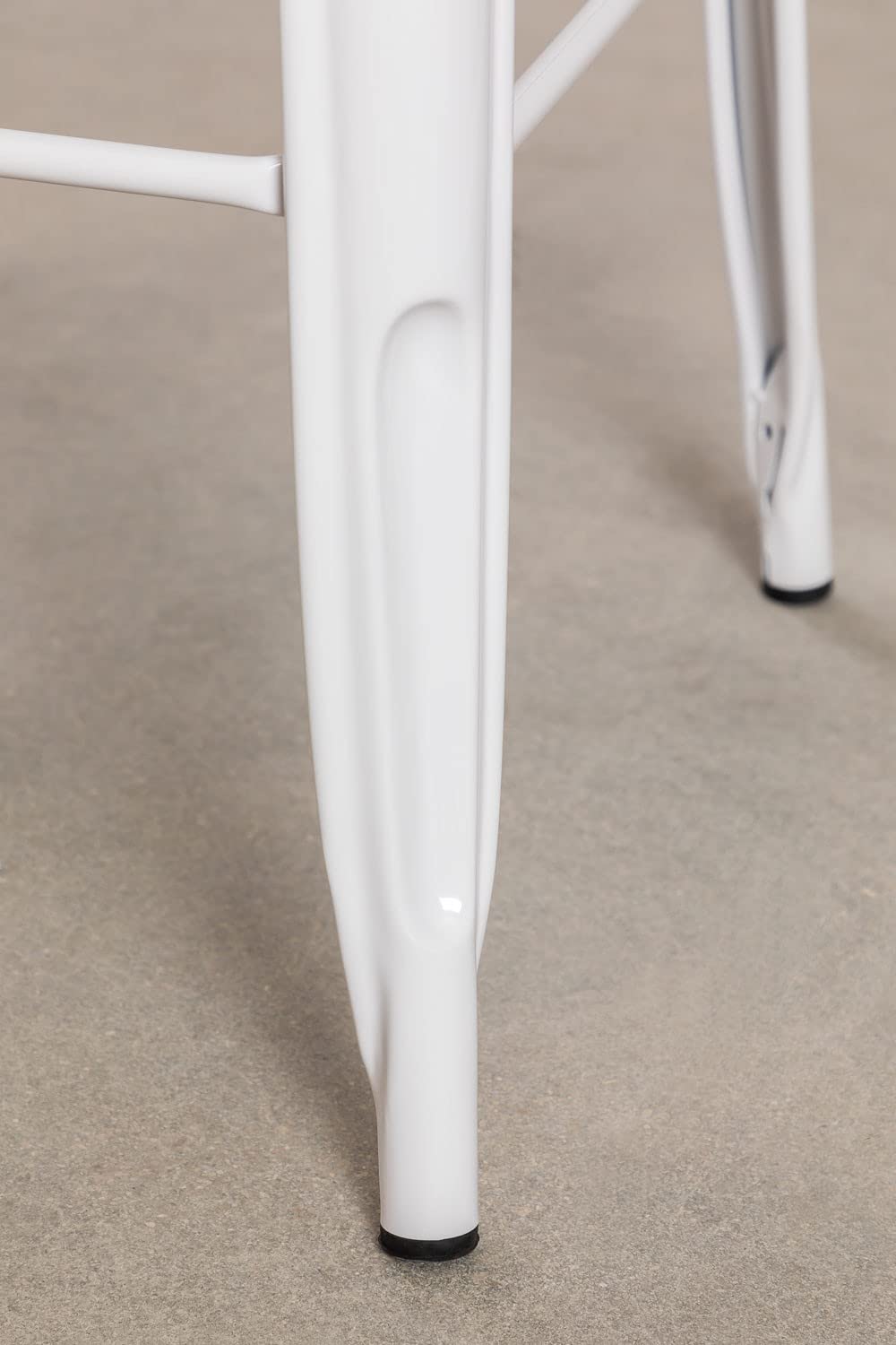 Sklum LIX tavolo alto in acciaio bianco 60x60