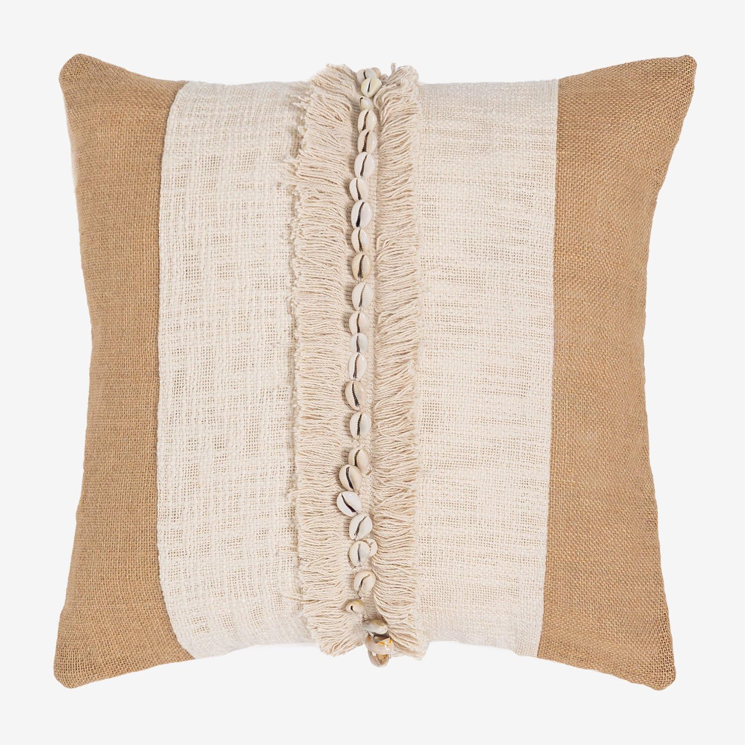 Sklum Naiba Cuscino Quadrato Cotone Juta 45x45 cm
