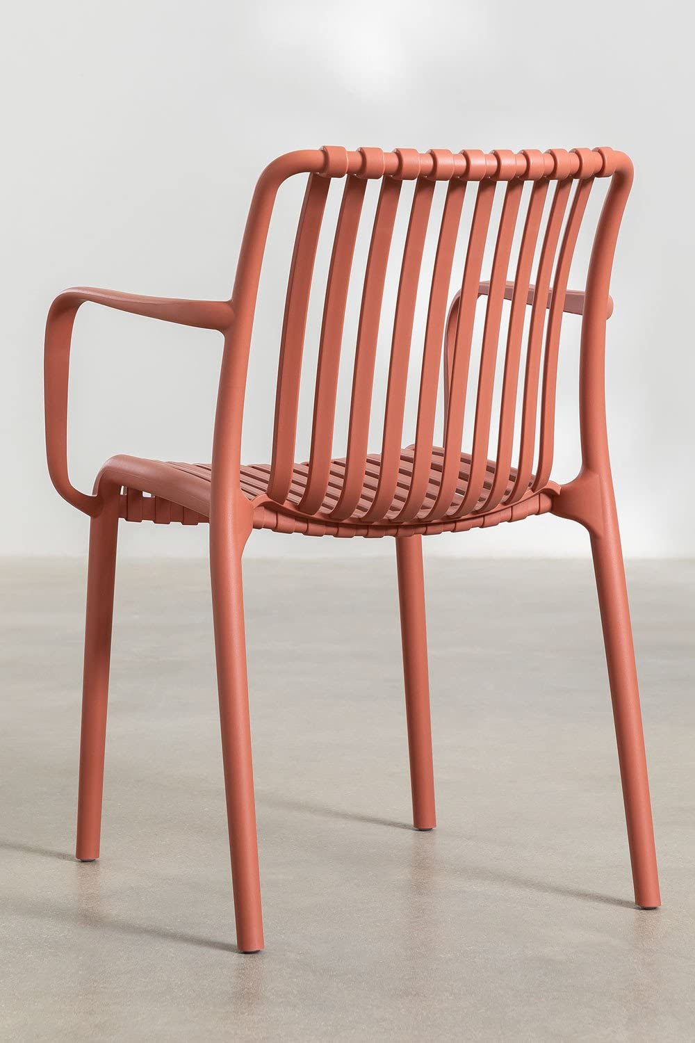 Sklum Wendell Sedia da Giardino con Braccioli Rosso Anti UV