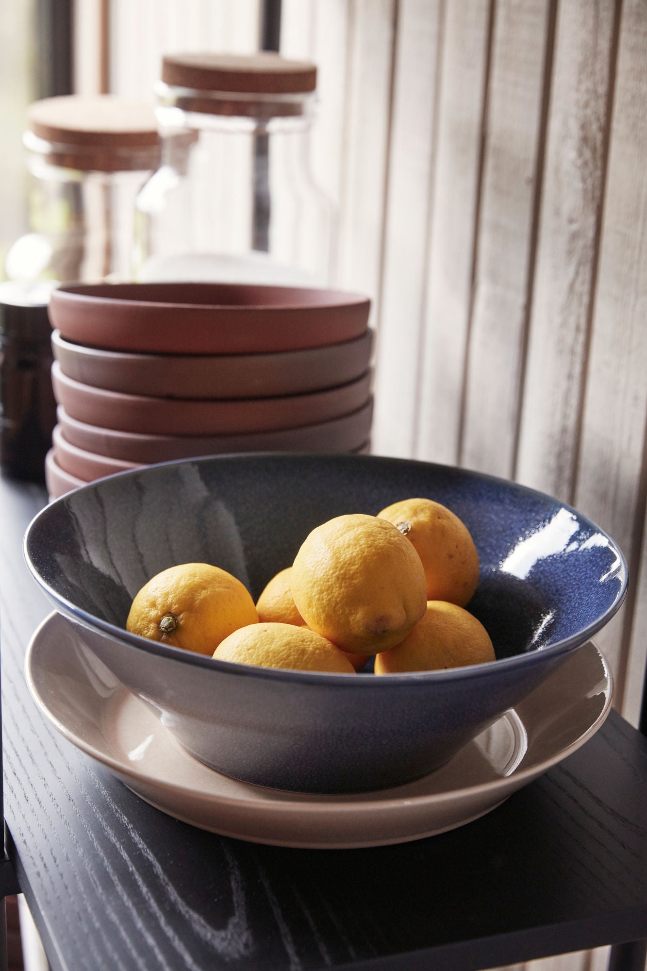 Bambua Clay piatti ceramica marrone set 2 pezzi
