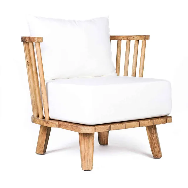 Bambua Malawi poltrona bianco naturale