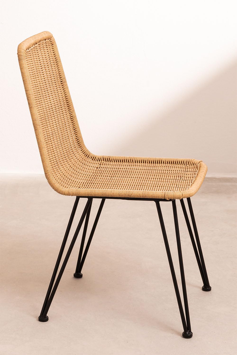 Sklum Sunset Vali 4 Sedie Giardino Vimini Marrone Naturale