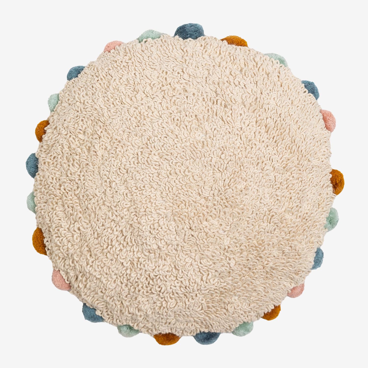 Sklum Vayana Classic Cuscino Rotondo Multicolore 44 cm Cotone