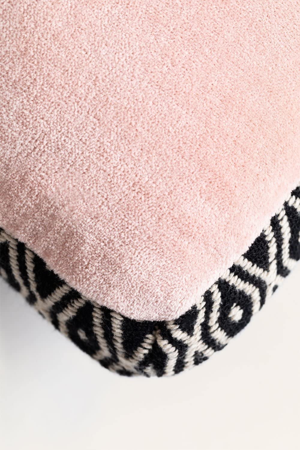 Sklum Ort 45x45 cm Cuscino in Velluto Rosa Grigio