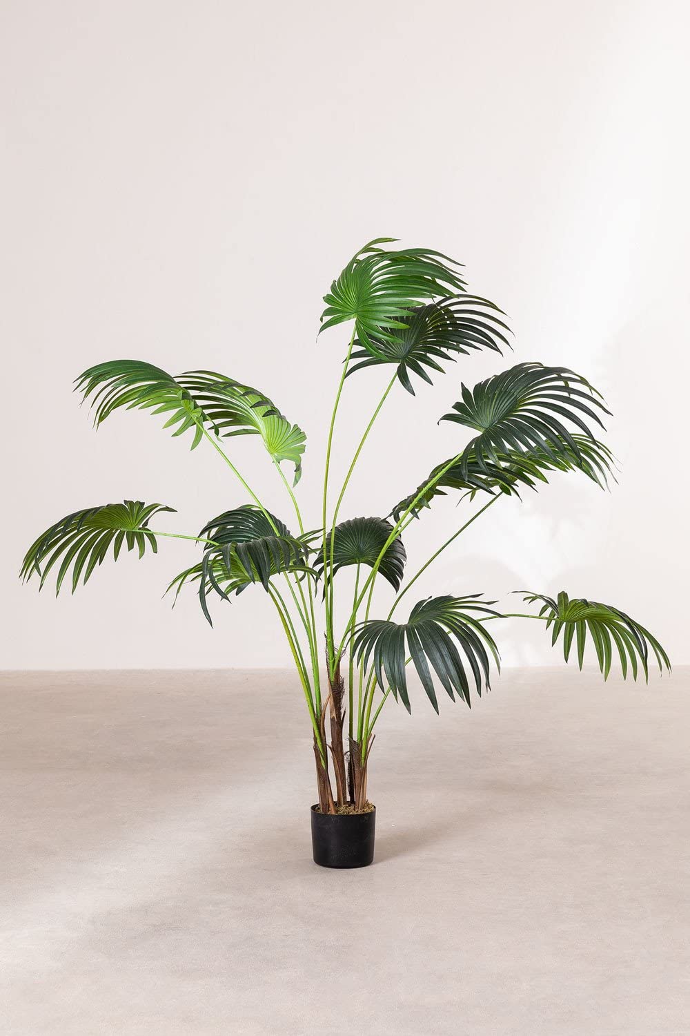 Sklum Palmera Fan pianta artificiale 140 cm in PVC