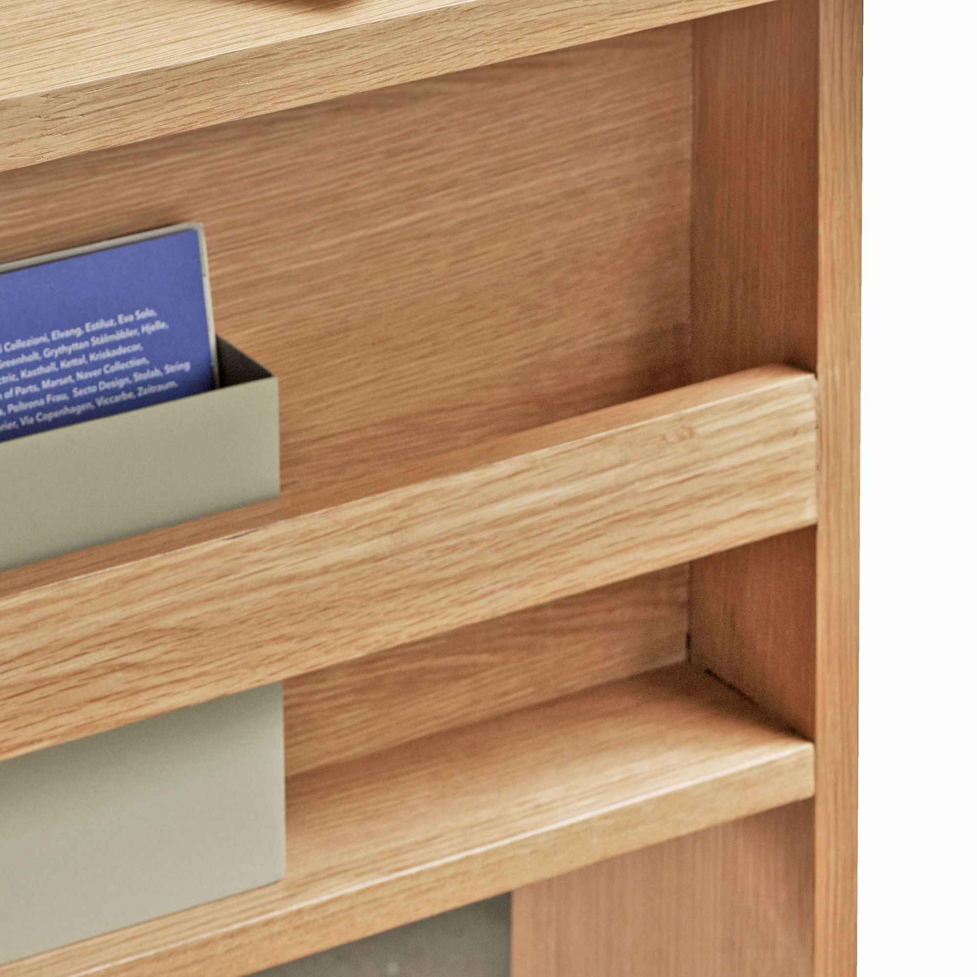 Bambua Forma scrivania naturale rovere porta riviste