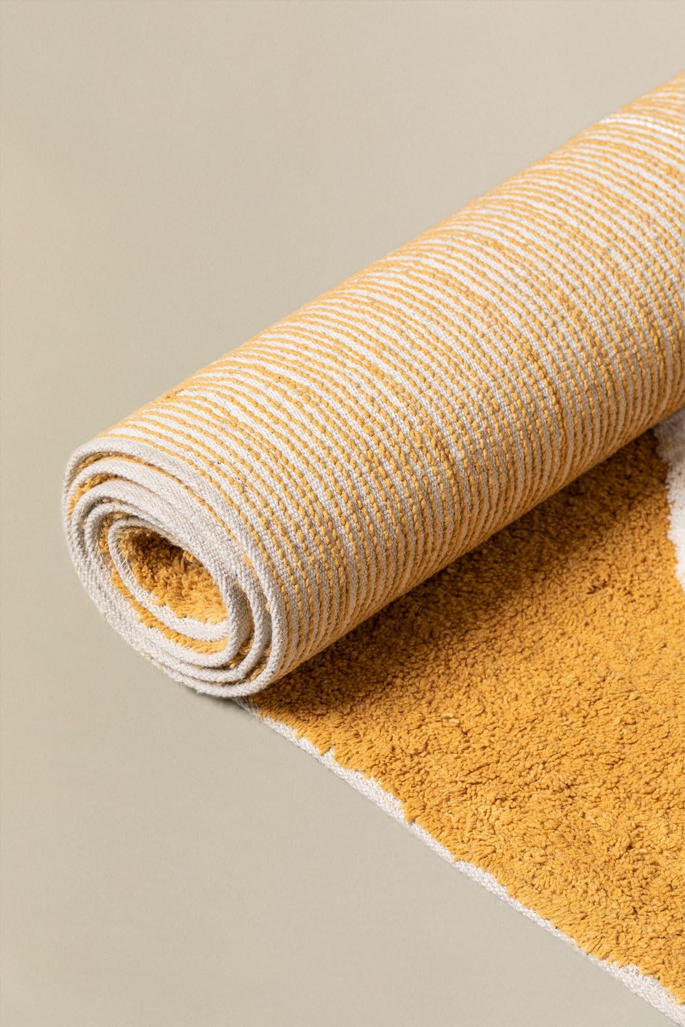 Sklum Pasir tappeto in cotone mostarda 300x205 cm