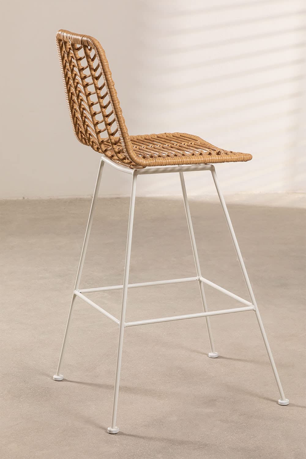 Sklum Gouda sgabello rattan naturale 75 cm