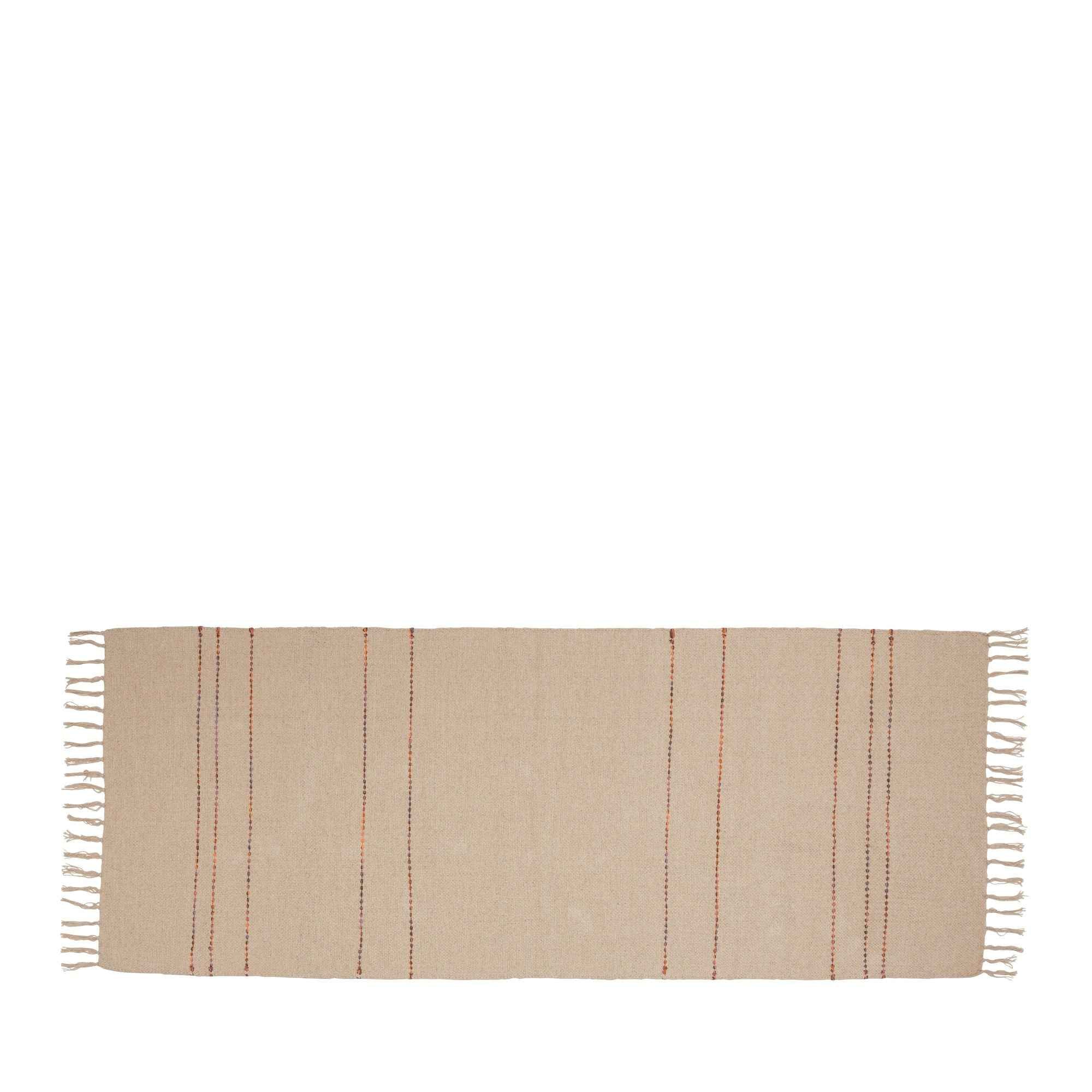 Bambua Alba Runner tappeto cotone sabbia