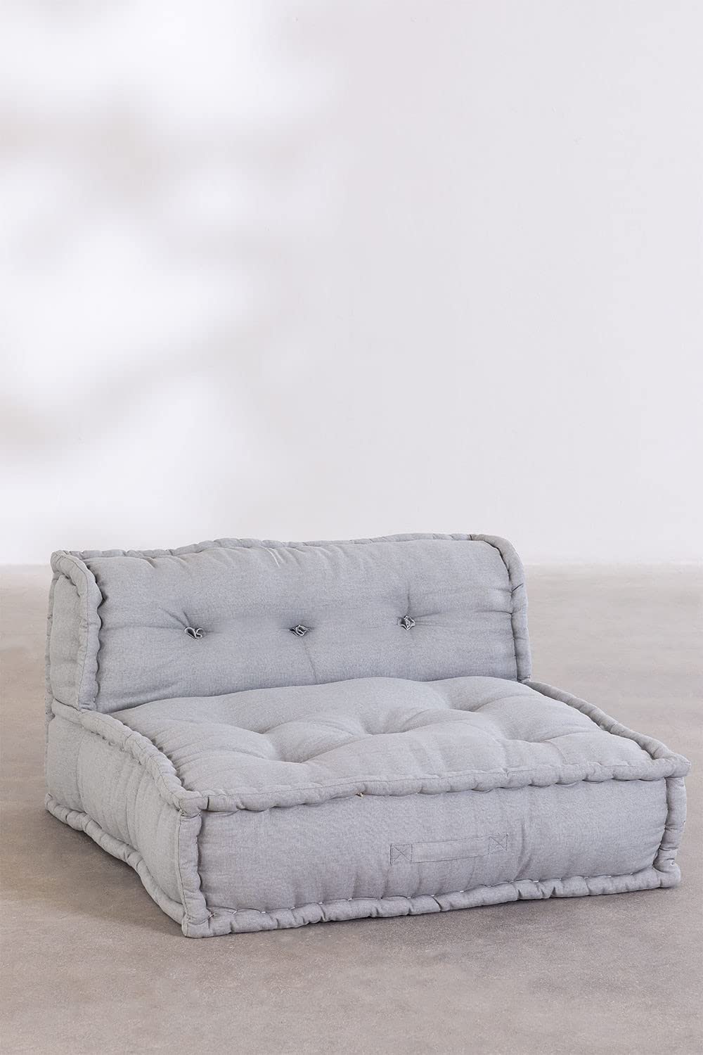 Sklum Dhel divano centrale in cotone grigio ghiaccio