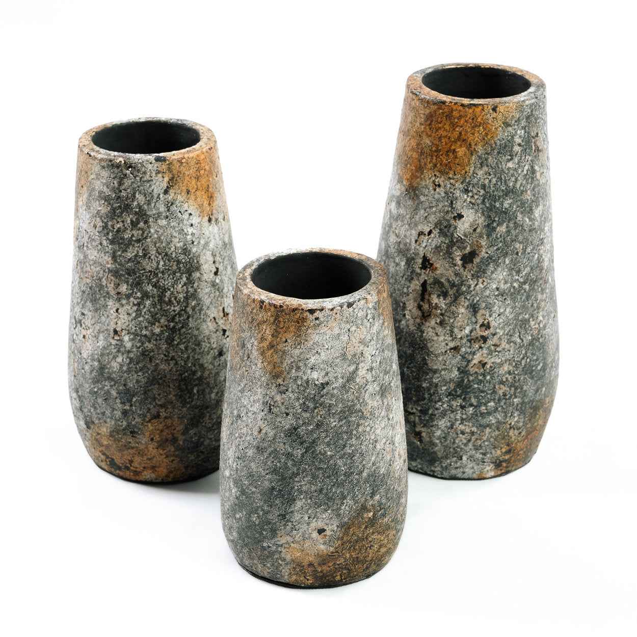 Bambua Spooky vaso terracotta grigio antico M