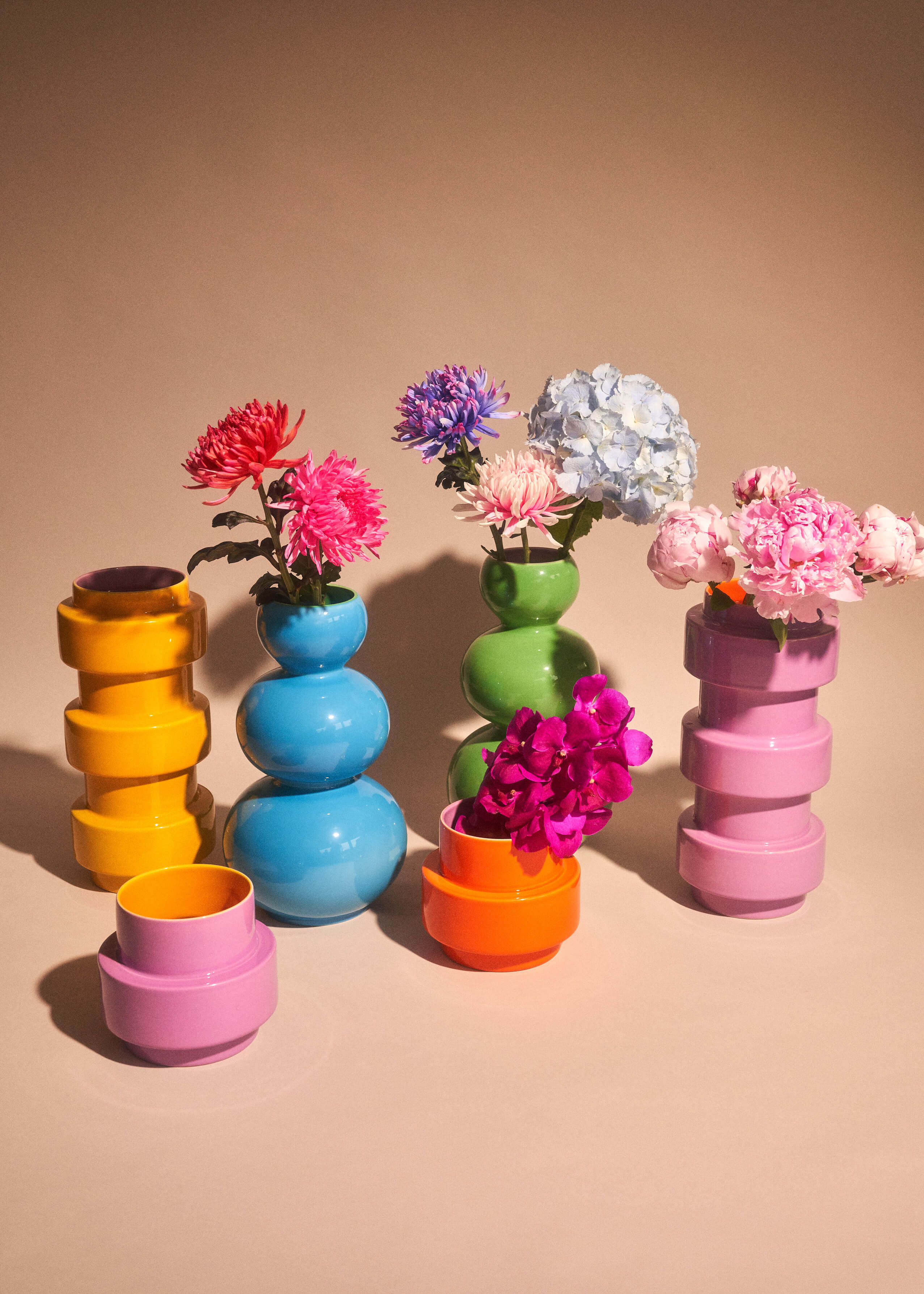 Acapulco Design Los Floreros Rumba vaso ceramica blu 41 cm
