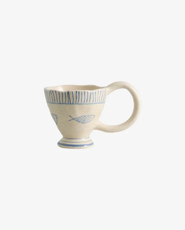 Bambua Atelier Forma Lira tazza pesci blu