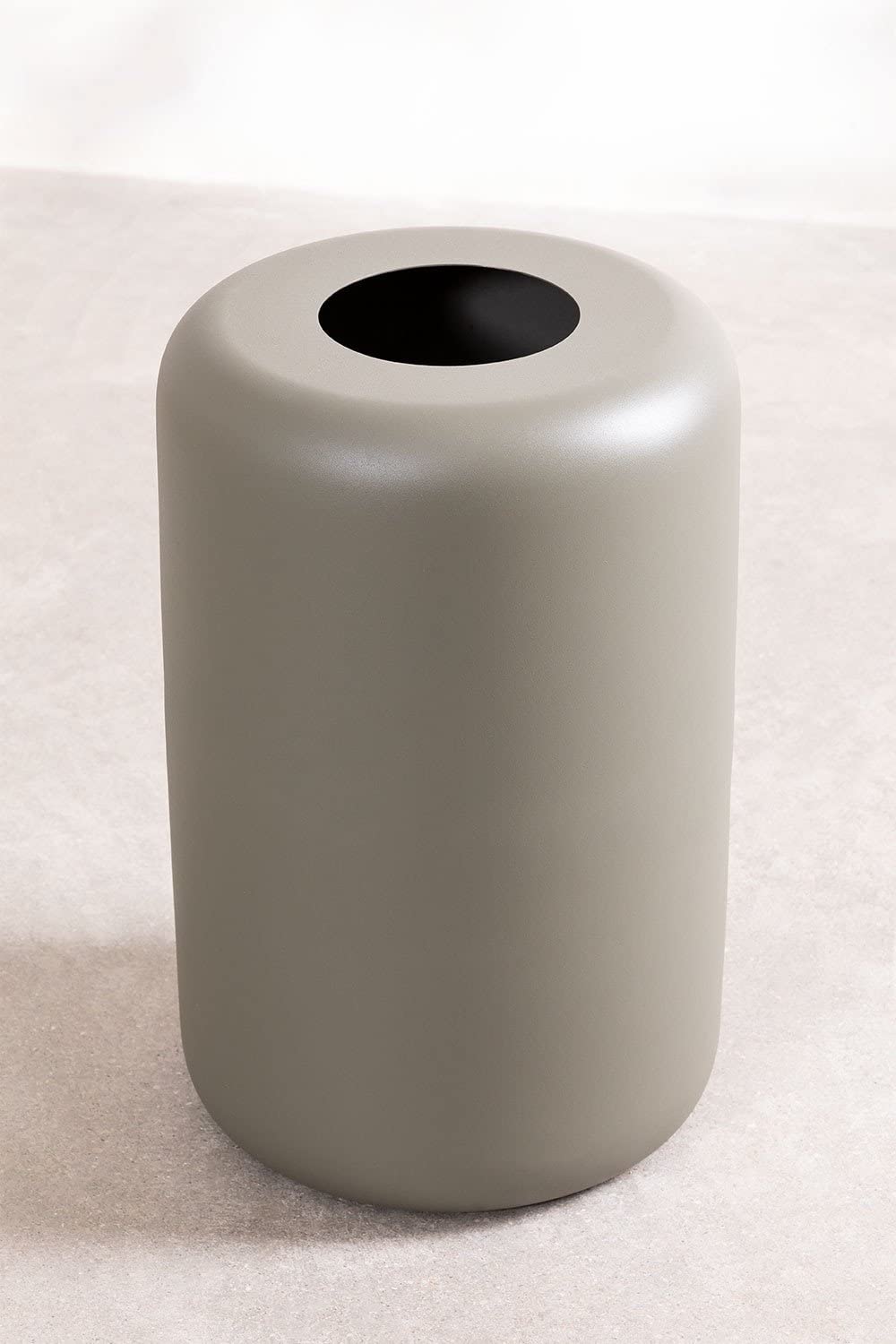 Sklum Dehli vaso in metallo verde kaki geometrico 45 cm