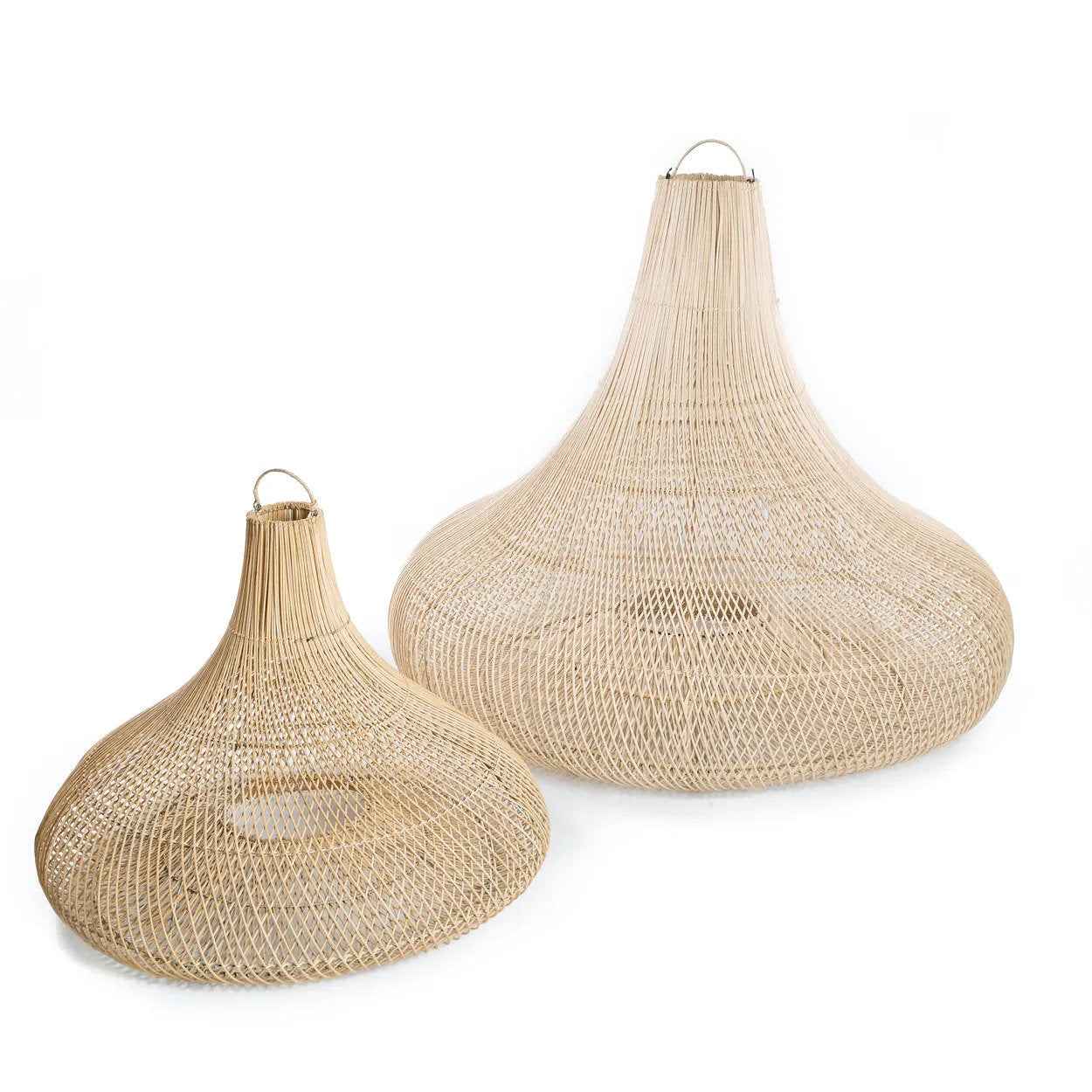 Bambua Shala lampadario XL naturale rattan