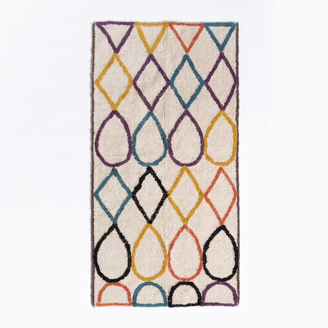 Sklum Plui tappeto bagno in cotone 142,5x73 cm multicolore