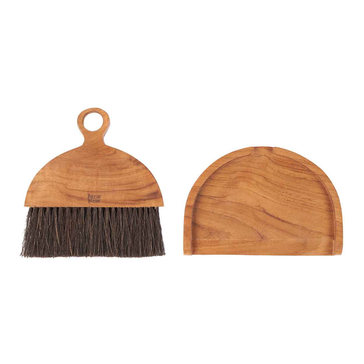 Bambua Haya scopa naturale legno teak tavola