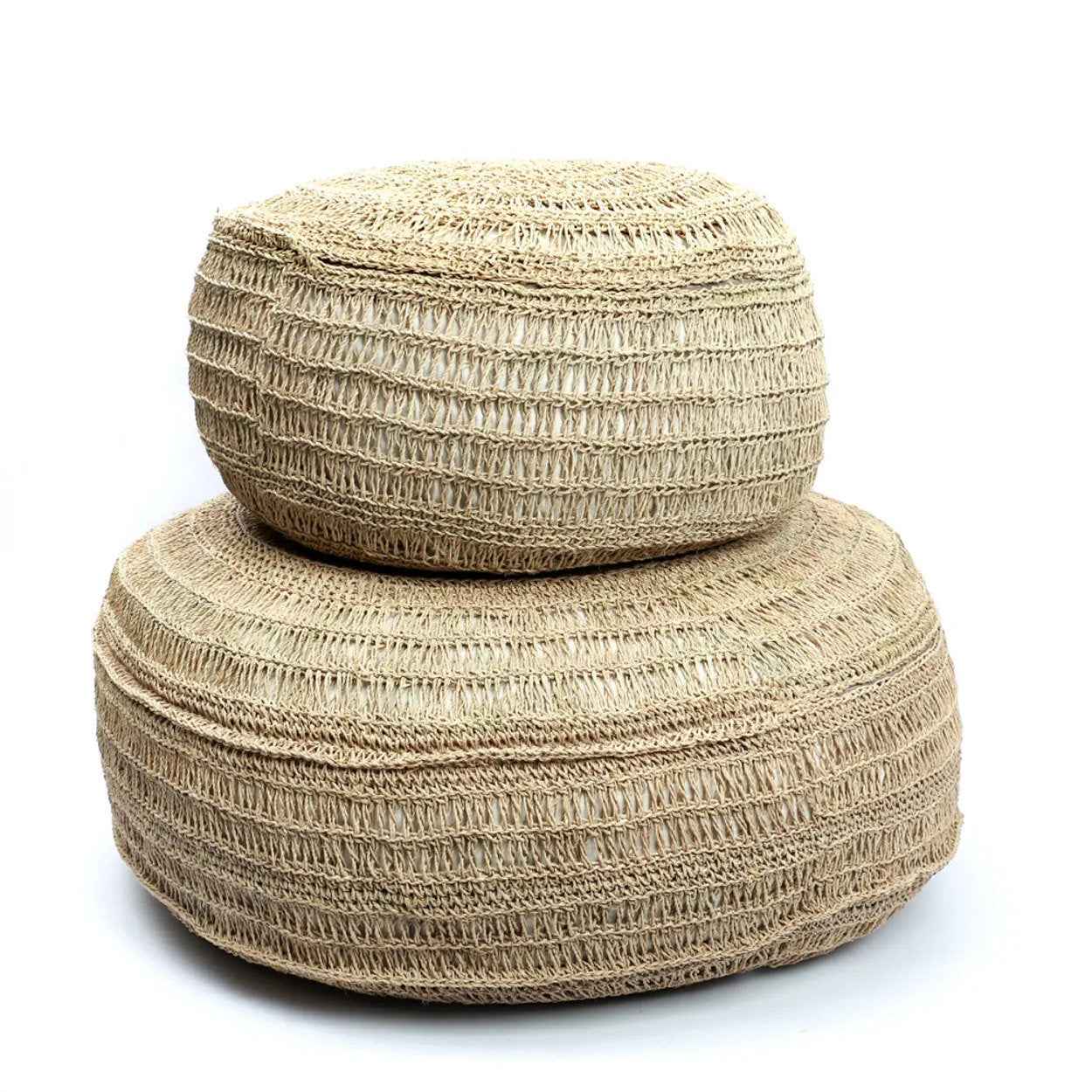 Bambua Seagrass pouf in seagrass naturale M