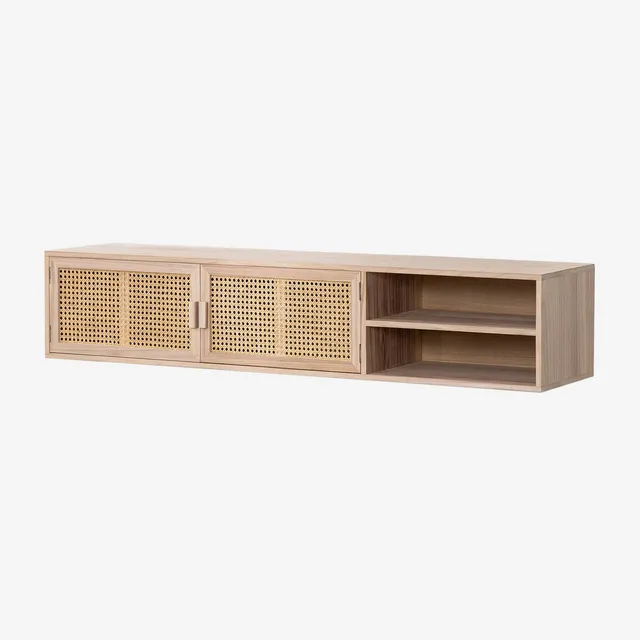 Sklum Ralik mobile TV sospeso legno 150 cm rattan