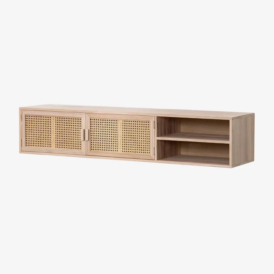 Sklum Ralik mobile TV sospeso legno 150 cm rattan