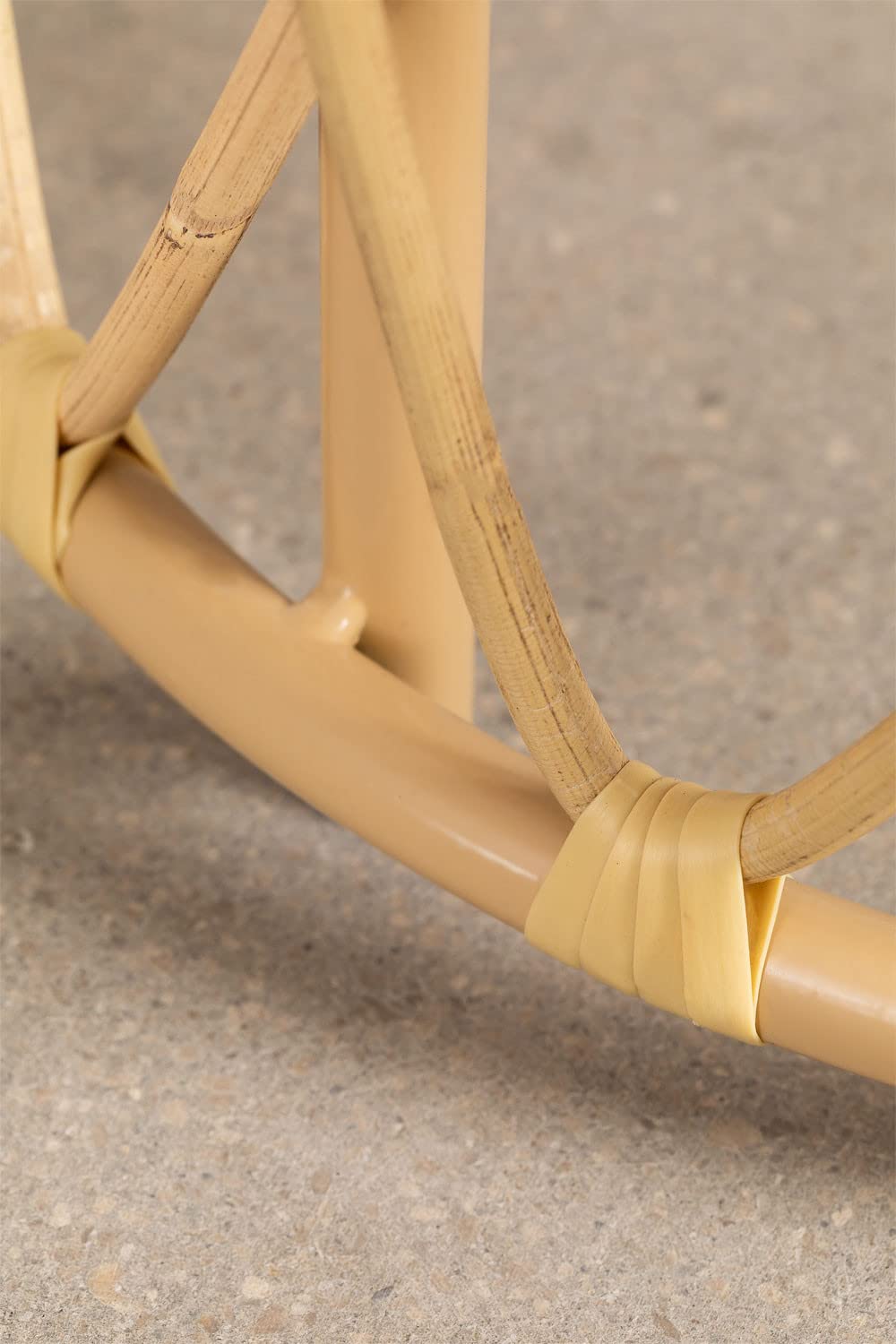 Sklum Zan tavolino rotondo rattan Ø40 cm naturale