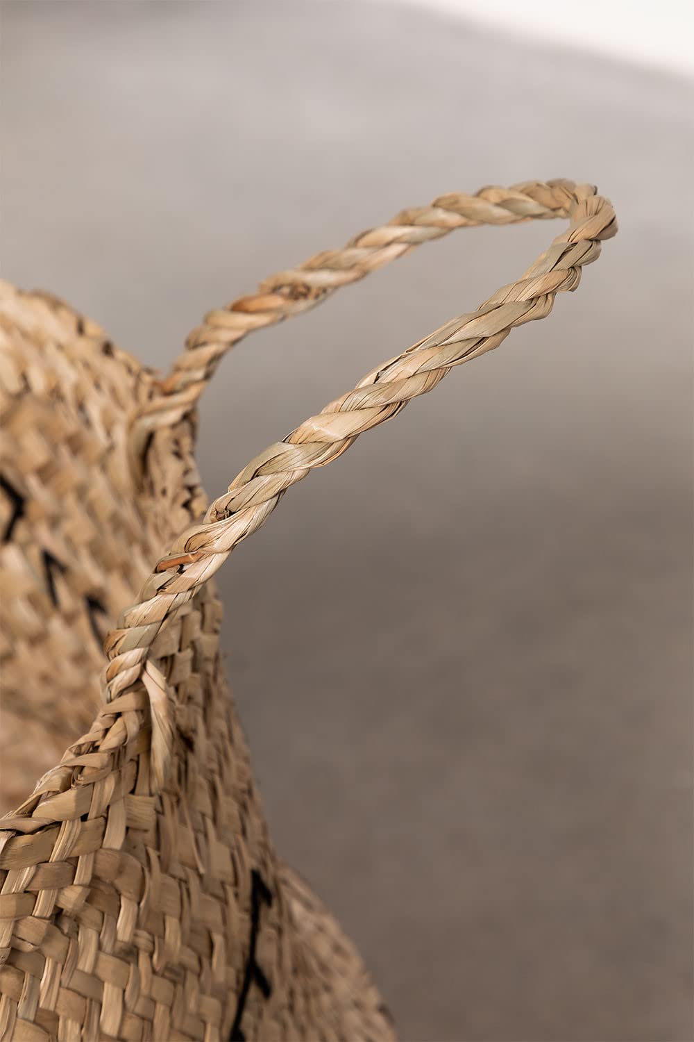 Sklum Kahs Cesta Giunco Ø45x40 cm Intrecciata a Mano