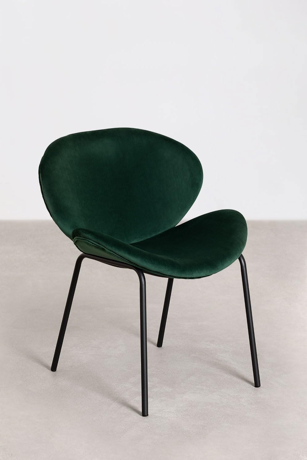 Sklum Fior sedia da pranzo velluto verde jungle