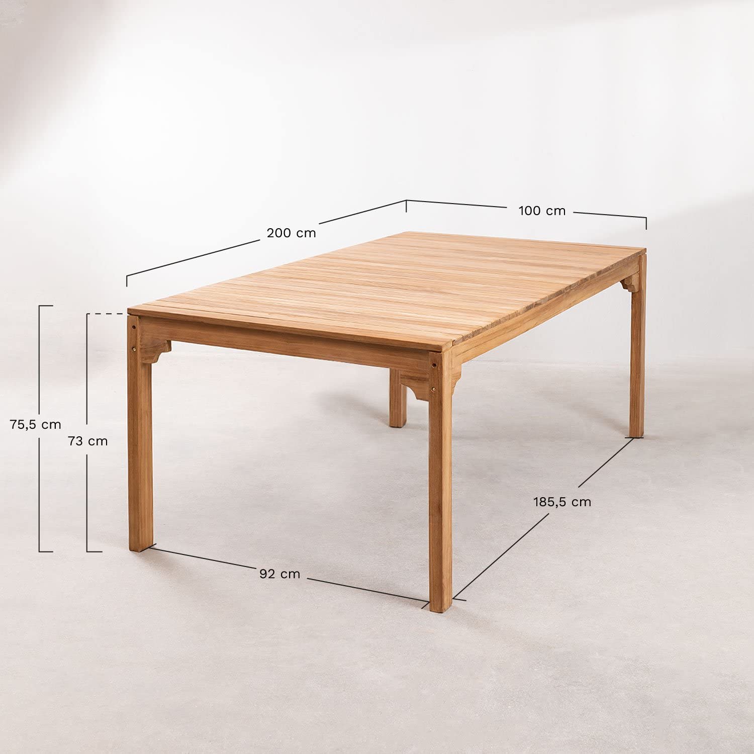 Sklum Donal Set Giardino Teak 8 Posti da Esterno