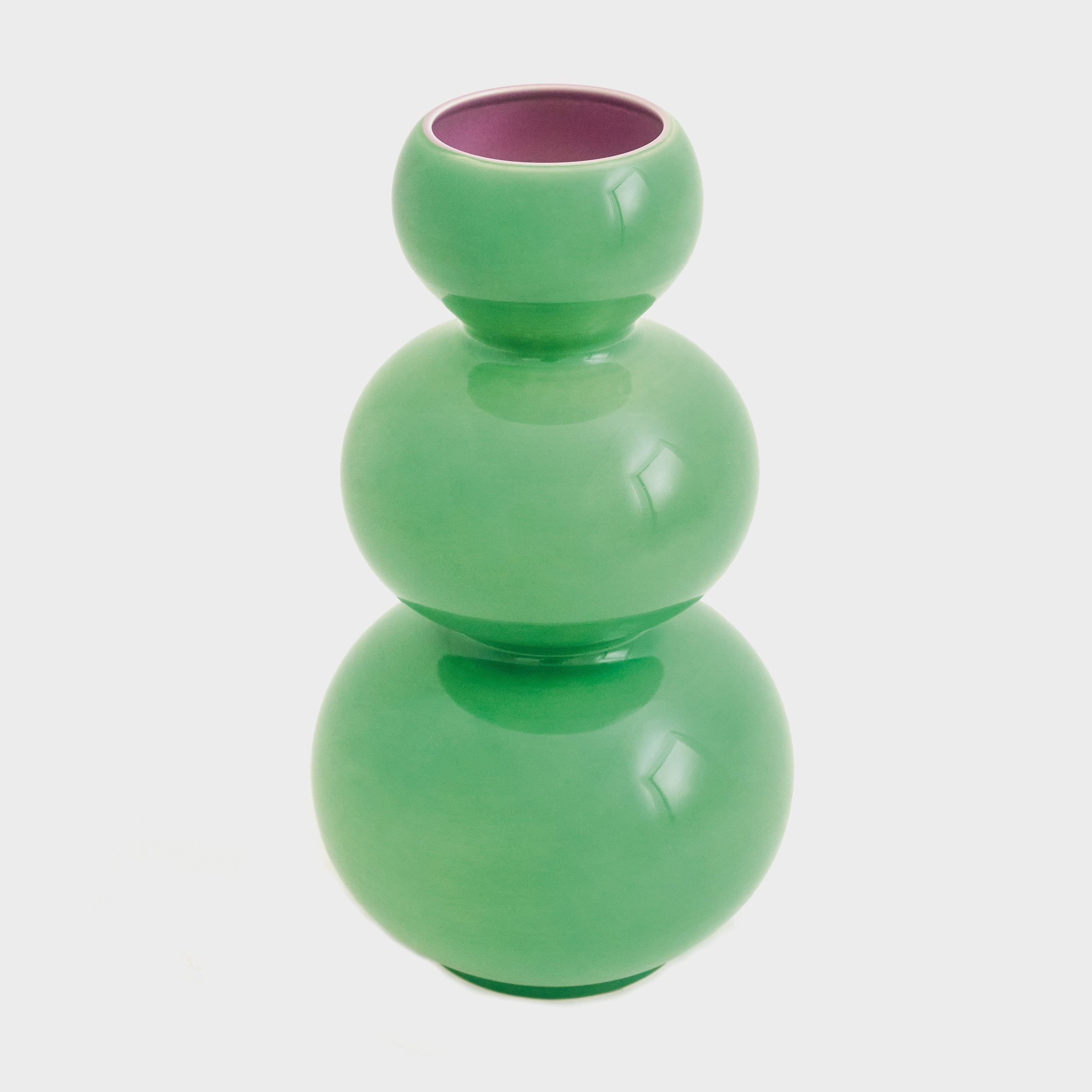 Acapulco Los Floreros Rumba vaso ceramica verde