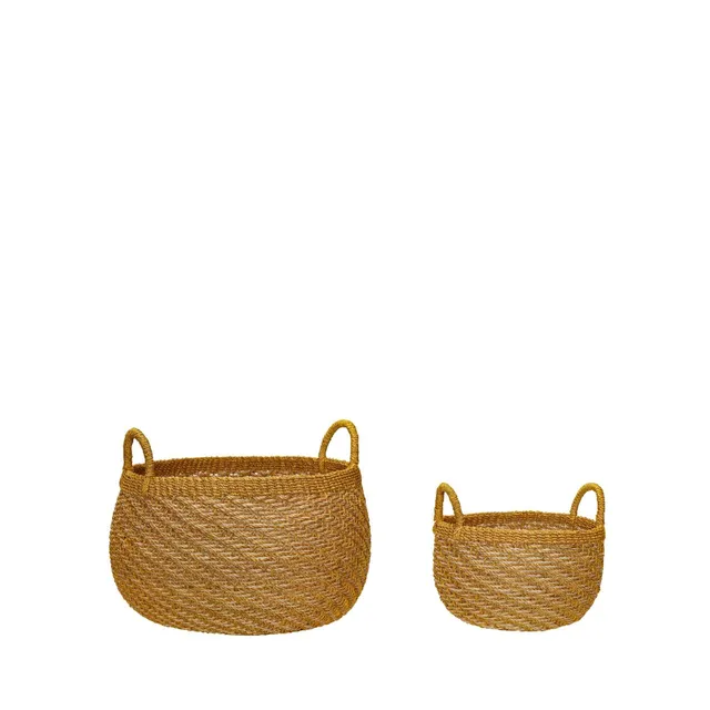 Bambua Solar cesti abaca arancio 2 pezzi