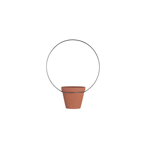Sklum Etric vaso sospeso ceramica rosso argilla 45 cm