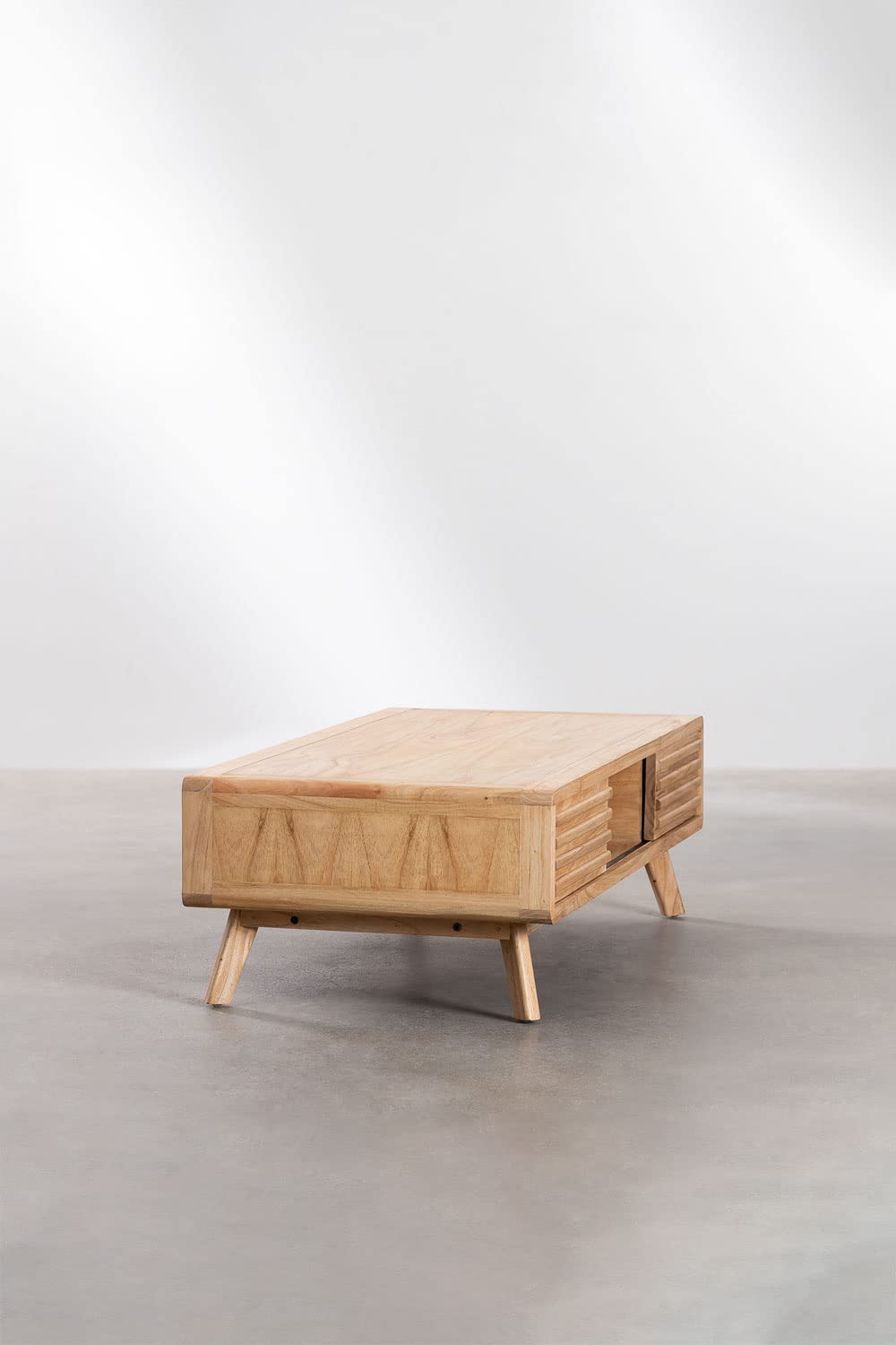 Sklum Deleyna tavolino legno rettangolare 120 cm naturale