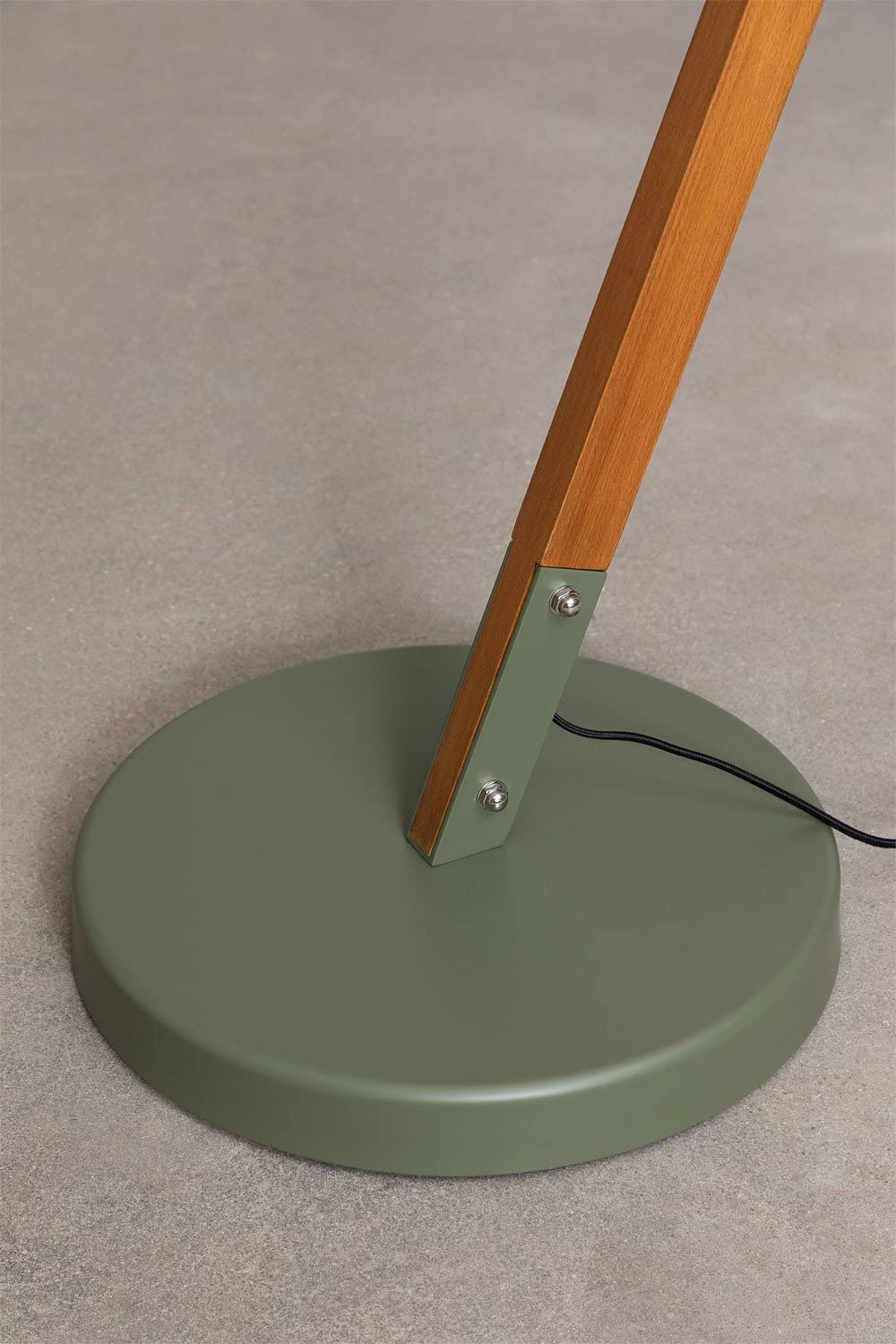 Sklum Bell piantana verde felce legno e acciaio